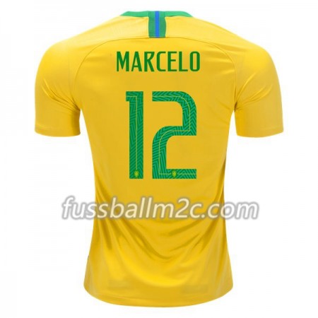 Fußballtrikots Brasilien Marcelo 12 Heim Trikotsatz WM 2018 Fußballtrikots Brasilien Marcelo 12 Heim Trikotsatz WM 2018
